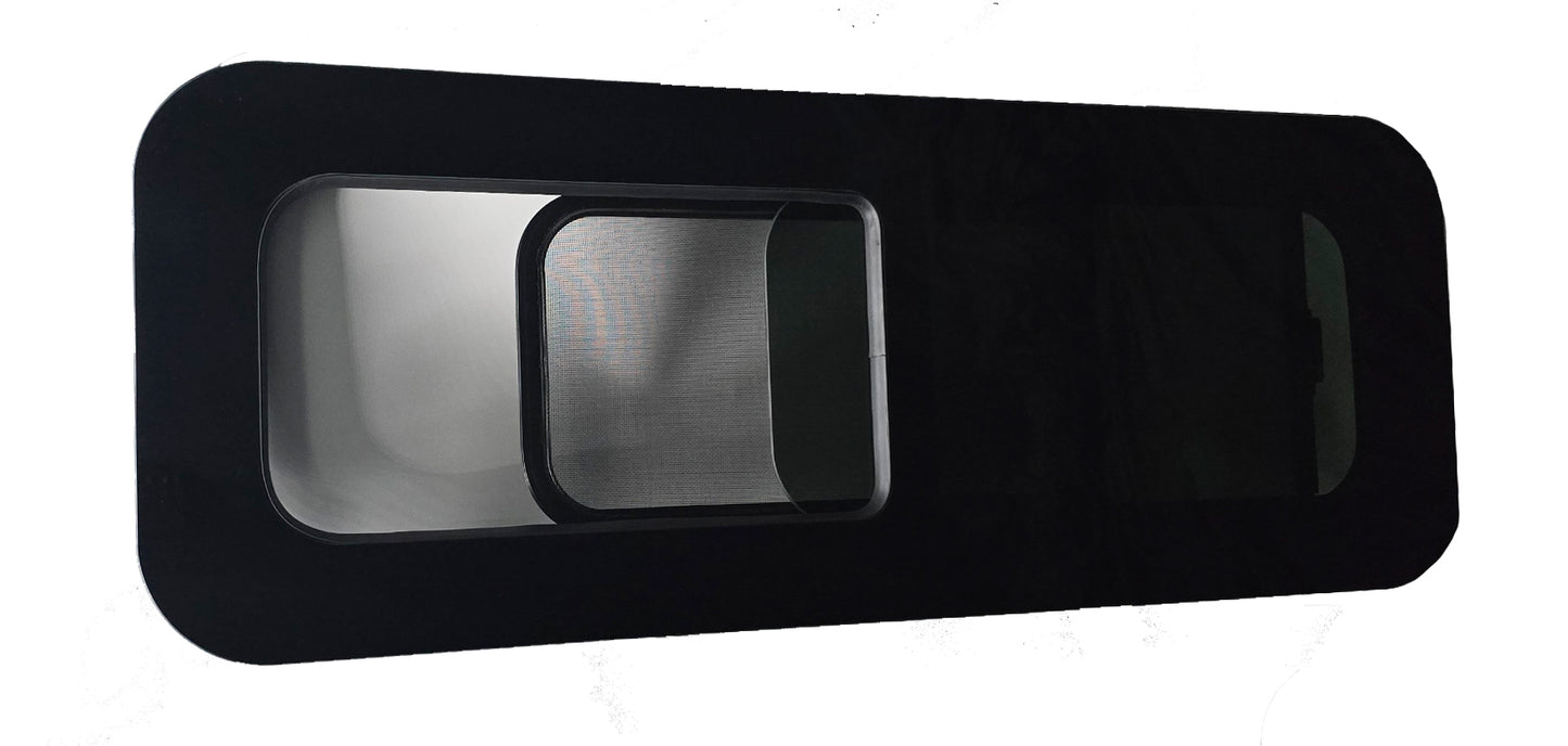 VWD BUNK4015R SE-Series Half-Slider Bunk Window — Passenger Side, 40″ × 15″ With Built-in Bug Screen