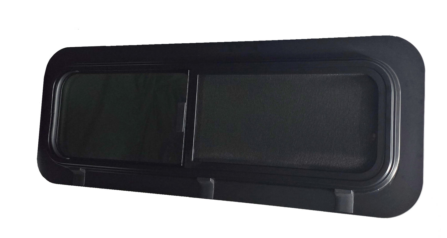 VWD BUNK4015R SE-Series Half-Slider Bunk Window — Passenger Side, 40″ × 15″ With Built-in Bug Screen