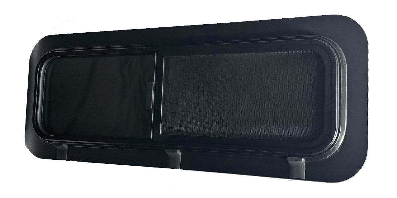 VWD BUNK4015R SE-Series Half-Slider Bunk Window — Passenger Side, 40″ × 15″ With Built-in Bug Screen