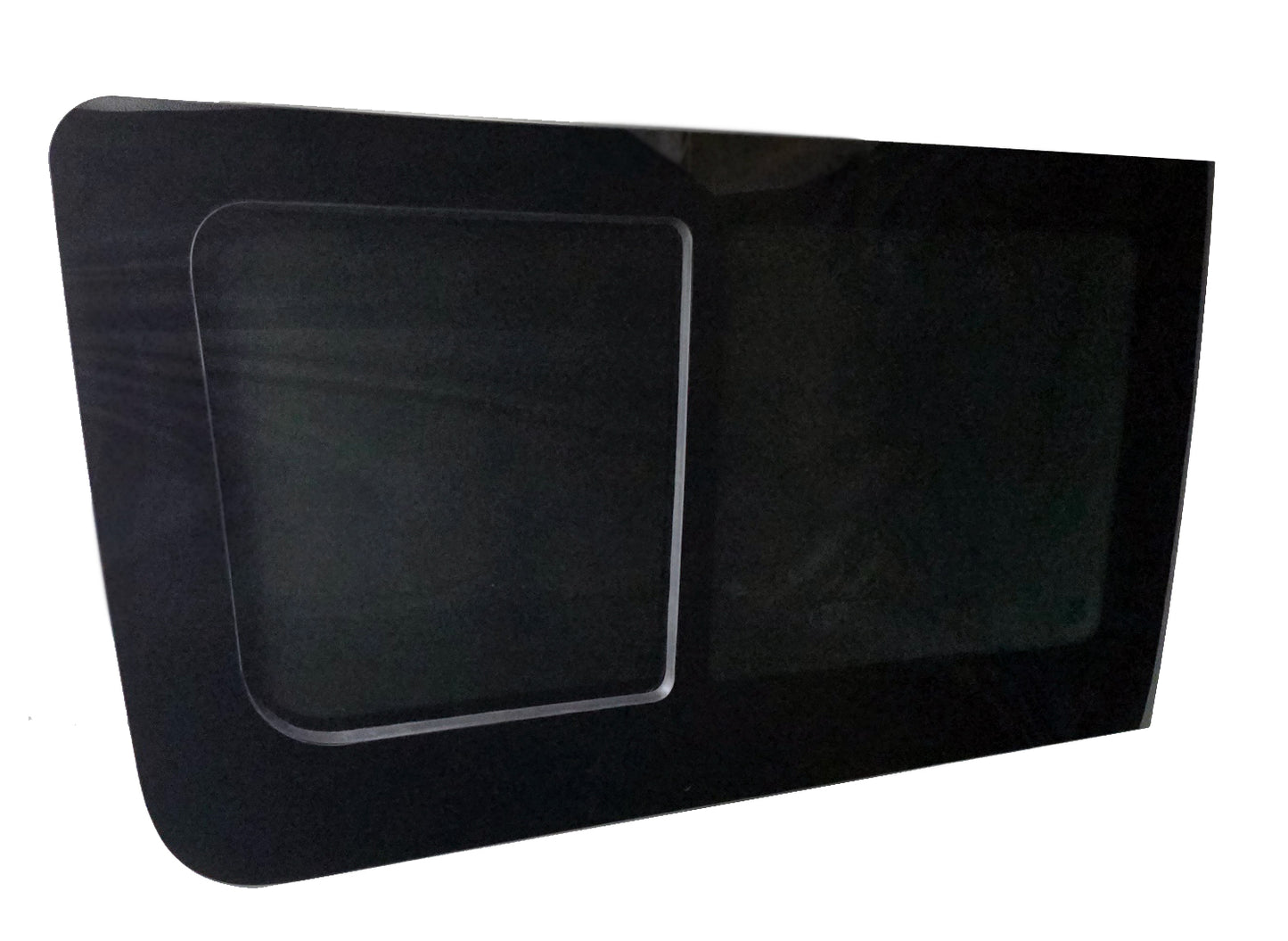 VWD SL101-SE — Driver Side Forward Slider Window for Mercedes Sprinter (2007-Present) With Integrated Fly Screen