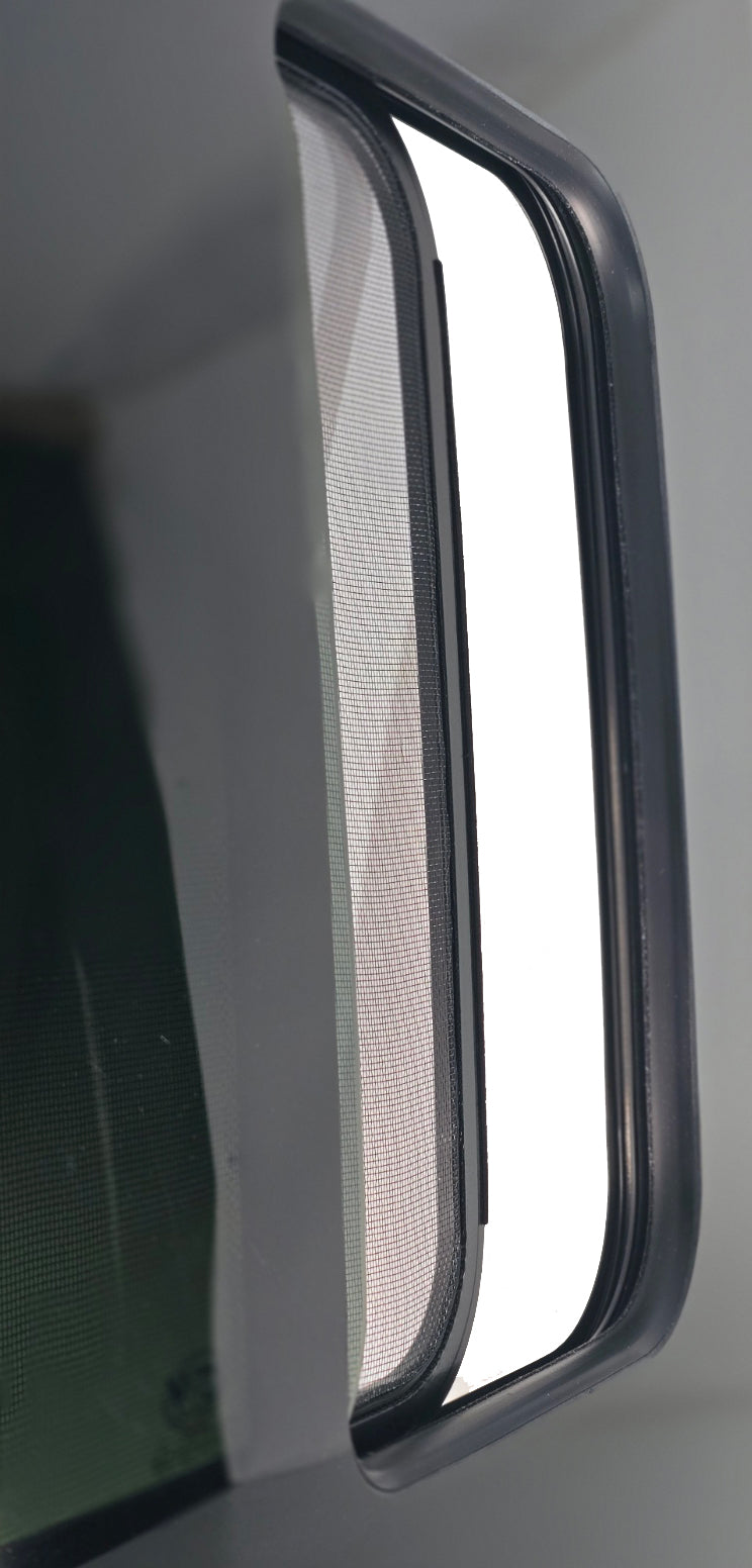 VWD SL119-SE Mercedes Sprinter Driver Side Rear Cargo Door Sliding Window with Built-in Bug Screen (2019-2025)