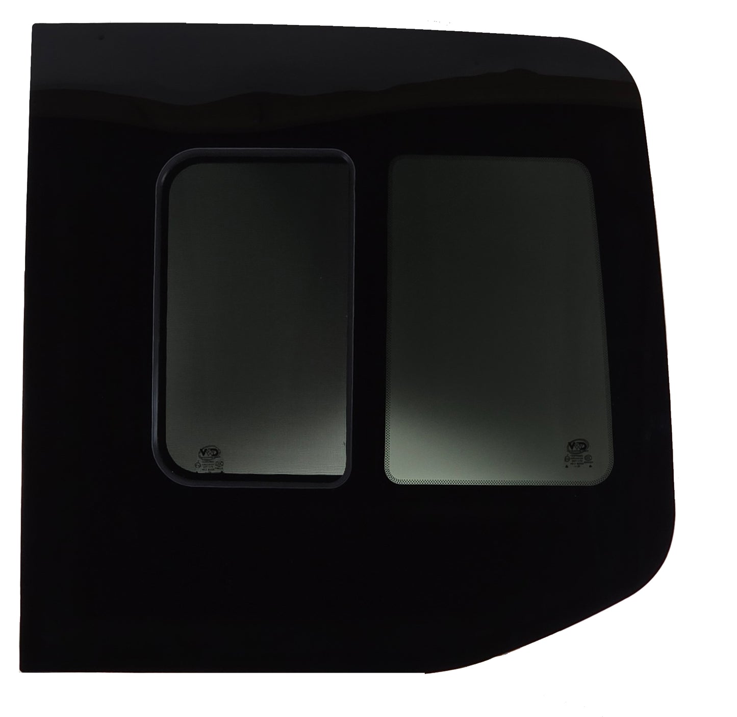 VWD SR119-SE - Mercedes Sprinter Passenger Side Rear Cargo Door Sliding Window (2019-2025)with Integrated Fly Screen