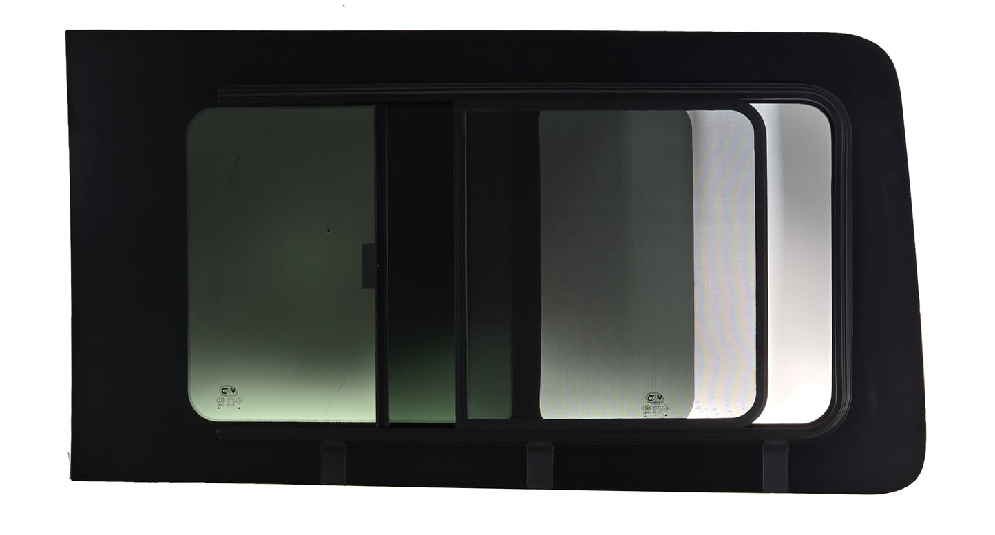 VWD TL201-SE SE-Series Sliding Van Window — Driver-Side Forward, Ford Transit (High / Medium Roof)