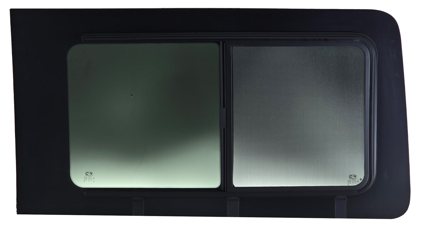 VWD TL201-SE SE-Series Sliding Van Window — Driver-Side Forward, Ford Transit (High / Medium Roof)