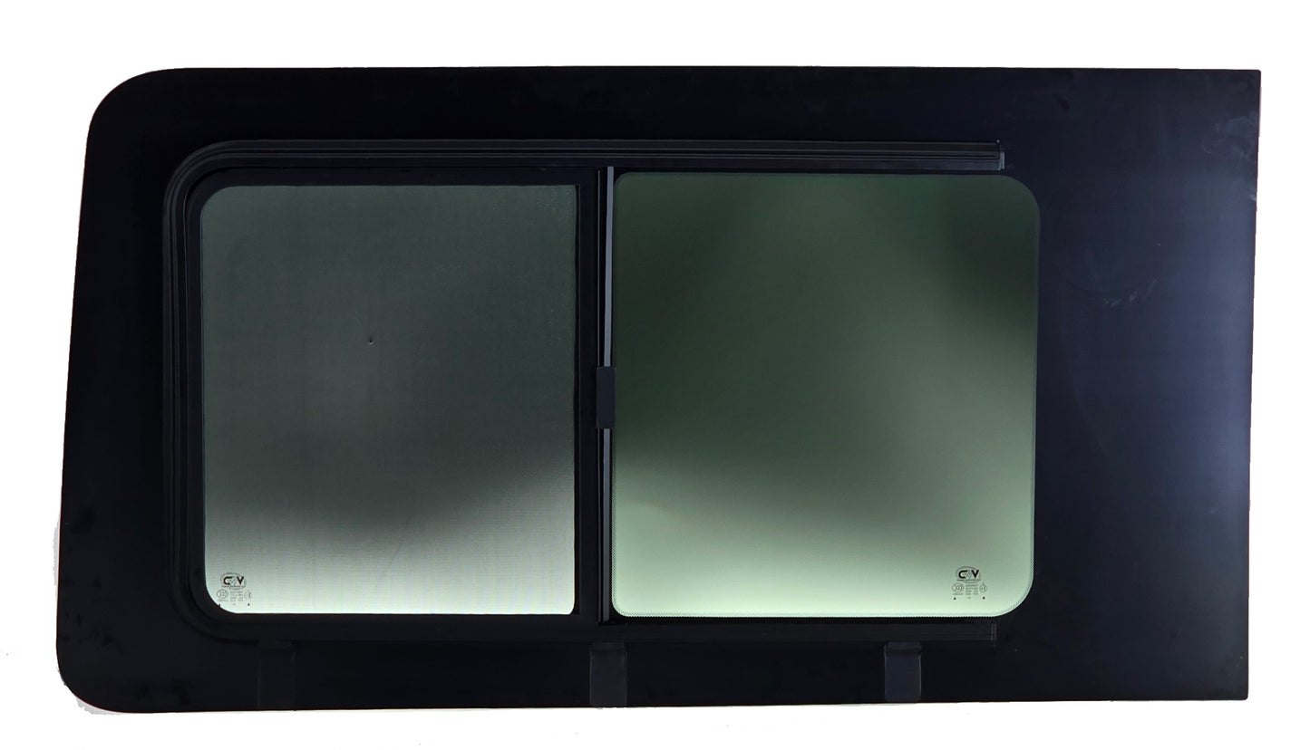 VWD TR201-SE SE-Series Sliding Van Window — Passenger-Side Sliding Door, Ford Transit (High / Medium Roof)