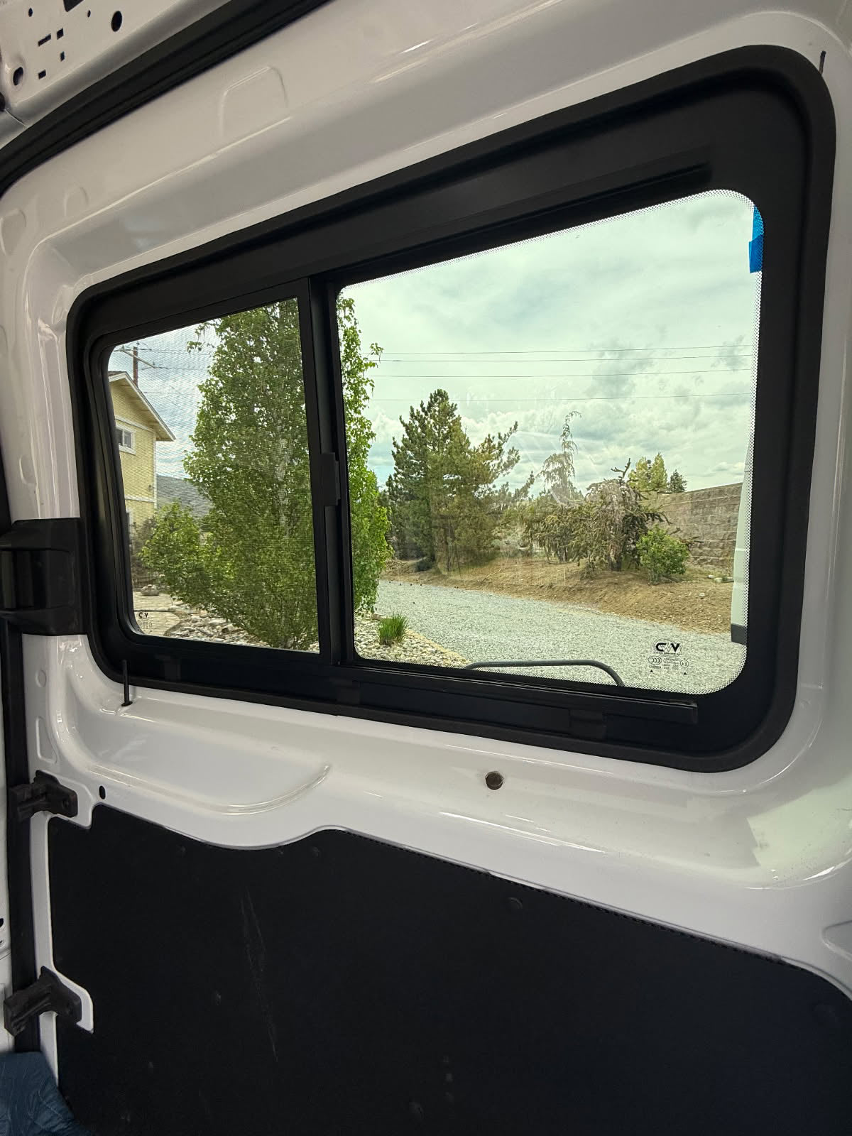 VWD TR201-SE SE-Series Sliding Van Window — Passenger-Side Sliding Door, Ford Transit (High / Medium Roof)