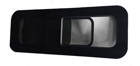 VWD BUNK4015L SE-Series Half-Slider Bunk Window — Driver Side, 40″ × 15″ With Built-in Fly Screen
