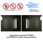 RAM ProMaster SLIDING Rear Cargo Doors Windows (for both sides)  with FLY SCREEN  for 2014- 2025 Models