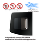 Mercedes Sprinter Driver Side Sliding Rear Cargo Door Window With Fly Screen for 2019-2025 Models