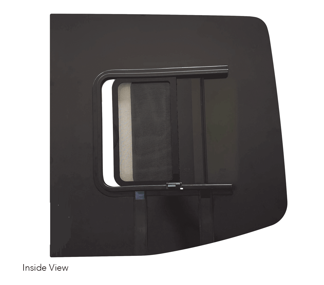 Mercedes Sprinter Driver Side Sliding Rear Cargo Door Window With Fly Screen for 2019-2025 Models