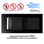 RAM ProMaster Driver Side SLIDING Front Window with FLY SCREEN  for 2014- 2025 Models
