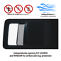 VWD TL201-SE SE-Series Sliding Van Window — Driver-Side Forward, Ford Transit (High / Medium Roof)