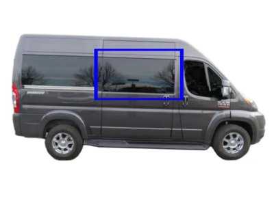 VWD RR301-F Solid Fixed Glass Window — Sliding Door, RAM ProMaster