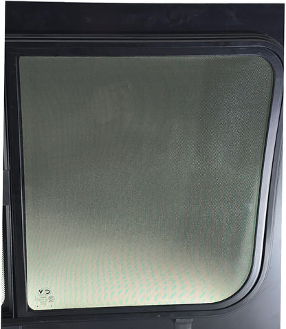 VWD SL101-SE — Driver Side Forward Slider Window for Mercedes Sprinter (2007-Present) With Integrated Fly Screen