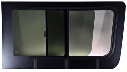 VWD SL101-SE — Driver Side Forward Slider Window for Mercedes Sprinter (2007-Present) With Integrated Fly Screen