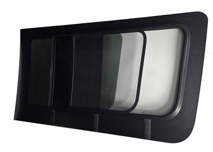 VWD SL101-SE — Driver Side Forward Slider Window for Mercedes Sprinter (2007-Present) With Integrated Fly Screen