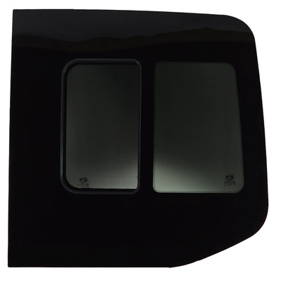 VWD SR119-SE - Mercedes Sprinter Passenger Side Rear Cargo Door Sliding Window (2019-2025)with Integrated Fly Screen