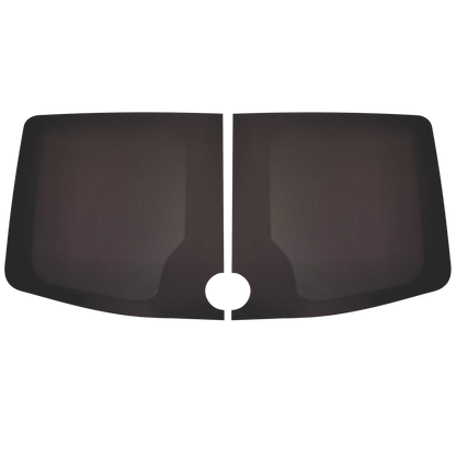 Mercedes Sprinter Cargo Van Rear Cargo Doors Fixed Windows (for both sides) Glass for 2007-2018 Models - Privacy Tinted